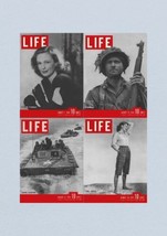 Life Magazine Lot of 4 Full Month of August 1944 7, 14, 21, 28 WWII ERA - £76.17 GBP