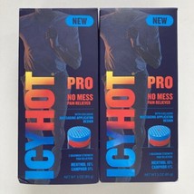 2 Pack - Icy Hot Pro No Mess Pain Reliever Massaging Applicator, Exp 03/... - £18.29 GBP