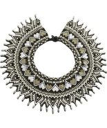Colombian Beaded Necklace, Medicine necklace, Statement necklace,Rainbow... - $2,219.23 MXN
