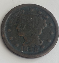 1848 Liberty 13 Stars Large One Cent Coin - $49.49