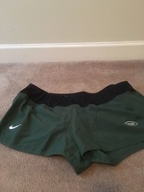 Nike NFL Team Apparel New York Jets Women’s  Mini Shorts Green Black Nylon - $38.41