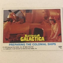BattleStar Galactica Trading Card 1978 Vintage #107 Dirk Benedict - £1.57 GBP