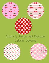 Cherry CGM Stickers, Dexcom G7 G6 Libre 3 Covers, Style Pack - $12.99