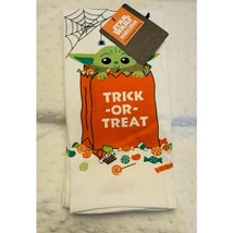 Star Wars Baby Yoda Trick or Treat Halloween Candy Bag (2) Pk Kitchen Towels - £8.87 GBP