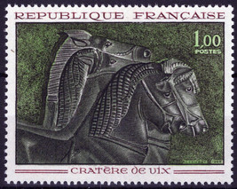 ZAYIX France 1149 MNH Horses Bronze Vessel Artwork 051023SM157M - £1.19 GBP