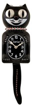 Limited Lady Black Kit-Cat Klock Red/Clear Swarovski Crystals Jeweled Clock - £118.10 GBP