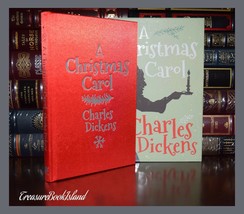 Christmas Carol by Charles Dickens Illustrated New Slipcase Silk Bound Hardcover - £22.96 GBP