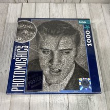Robert Silvers Photomosaic Elvis Presley 1000 Pc Puzzle w/Fold-Out Poste... - $13.57