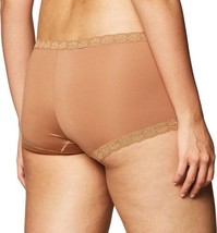Maidenform Womens Low-Rise Boyshort Panties with Lace Size 6/Medium Color Brown - £23.36 GBP