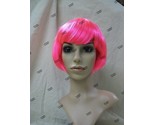 Hot Pink Babe Wig 20s Funky Flapper Bob Chicago Roaring Neon Rave Party ... - $12.95