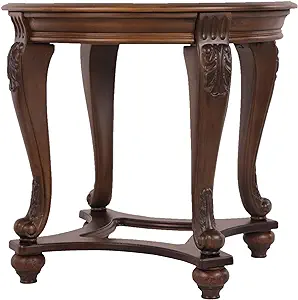 Signature Design by Ashley Norcastle Traditional Round End Table, Dark B... - $426.99