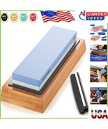 All-In-One Knife Sharpening Solution: 1000/6000 Whetstone with Guide &amp; Base - $1,384.55 MXN