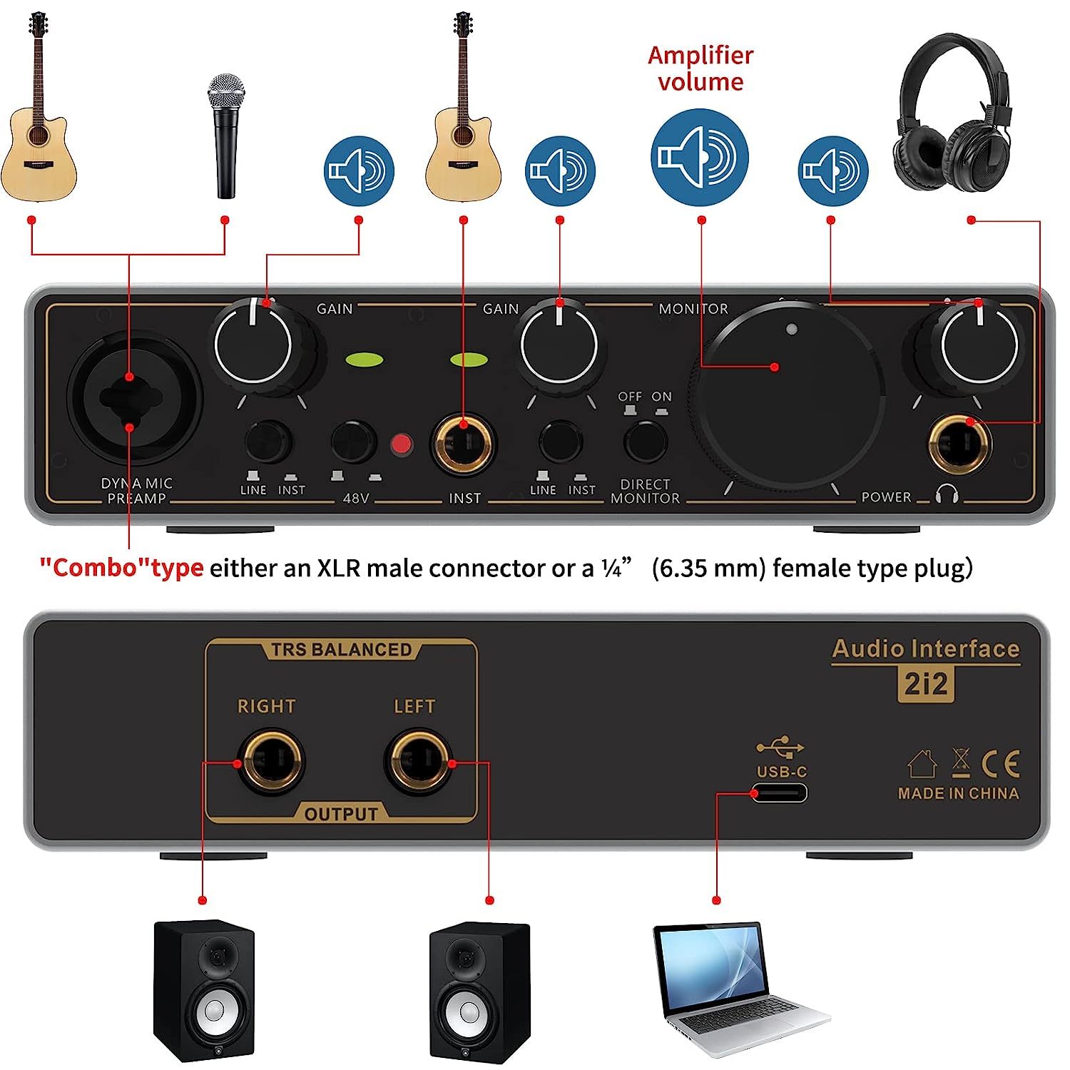 Usb Audio Interface, Xrl Audio Interfaces, For The Guitarist, Vocalist