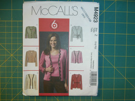 McCall's 4923 Size Lrg Xxl Misses' Cardigan Top - £10.27 GBP