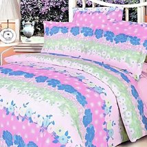 Blancho Bedding - [Pink Kaleidoscope 100% Cotton 4PC Duvet Cover Set (King Size) - £68.33 GBP