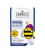 Zarbee&#39;s 06/2025 Kids 1mg Melatonin Chewable Tablet, Drug-Free &amp; Effecti... - €8,51 EUR