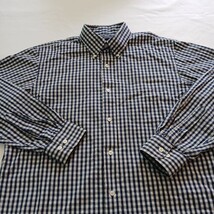 Land's End Traditional Fit Long Sleeve Men's Blue White Plaid Check Shirt 15 1/2 image 6