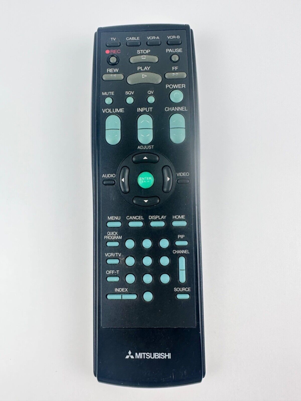 Mitsubishi Black Wireless Handheld Standard VCR, Cable/TV Remote Control - $7.91