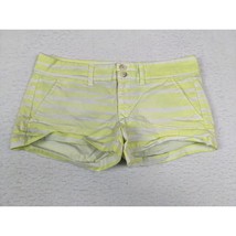 American Eagle Outfitters Womens Striped Stretch Shorts Size 6 Yellow White - £15.51 GBP