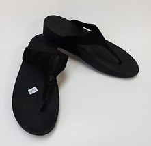 FitFlop Womens Shoes Thong Sandals Black Slides Size US 10 / EU 42 - £42.79 GBP