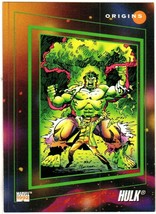 1992 Marvel Impel Origins Hulk Trading Card #161 EUC Sleeved CCG TCG - $1.85