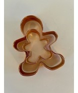 Vintage 6&quot;/3”  Gingerbread Boy/Man Copper Cookie Cutter  Baking EUC - $29.70