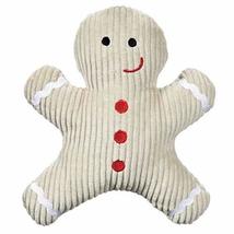 Dog Toy Scented Gingerbread Man Cookie Plush Squeakers Holiday Play Pet Gift 7&quot;  - £11.30 GBP