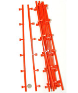 10pc TOMY Aurora AFX HO Slot Car 15&quot; GUARD RAILS Unused Fit Most Any Tra... - $242.26 MXN