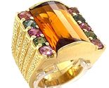 Authenticity Guarantee

18k Yellow Gold Domed Citrine and Tourmaline Rin... - $3,920.40