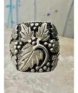 Black Hills Gold ring Wheeler leaves  size 8.50 sterling silver men - $2,203.49 MXN