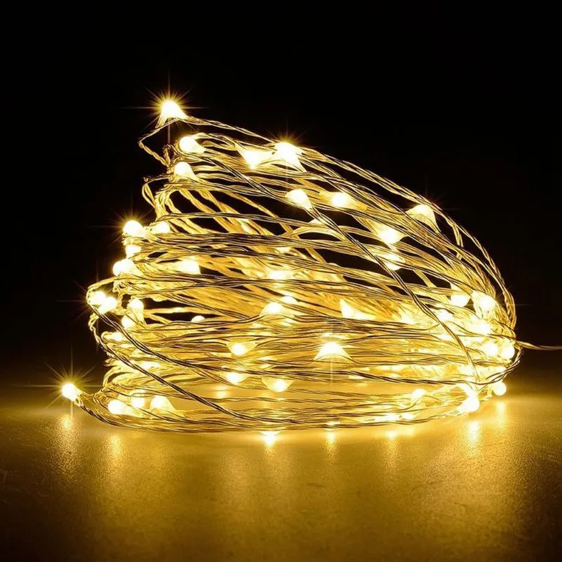 USB 8modes LED String Lights Fairy Christmas Party Decorations for Home Holiday  - £58.67 GBP