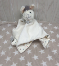 Lil LLAMA Cream colorful stars security lovey Brown Tan white stars baby blanket - £21.35 GBP