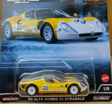 &#39;69 Alpa Romeo 33 Stradale Diecast Car Hot Wheels Exotic Envy Riders Rub... - $19.35