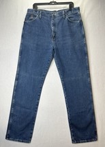 Wrangler George Strait Jeans Men 36x34 Blue Cowboy Cut Original Fit Deni... - $19.99