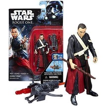 Star Wars Rogue One 3.75-Inch Figure Chirrut Imwe w/Weapon - £6.31 GBP