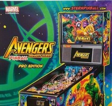 Avengers Infinity Quest Pinball Flyer Marvel Comic Incredible Hulk Art P... - $15.20