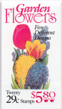 1993 29c Spring Garden Flowers, Booklet of 20 Scott 2760-64 Mint F/VF NH - $7.24