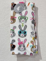 Easter Casaba Bunny Rabbit Wearing Glasses Kitchen Towels Set of 2 - £15.97 GBP