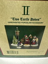 Dept 56 The Twelve Days Of Dickens Village TWO TURTLE DOVES 4 figurines #5836-0 - £18.07 GBP