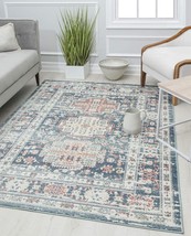 Rugs America Gallagher Gl55C Prussian Sundara Vintage Transitional Blue - £82.79 GBP