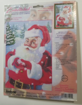 Janlynn's Embellished Cross Stitch Kit Santa's Snowflakes New Kit Quick Easy - $9.46