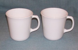 Corning USA Corelle White D Handle M&#39; Wave Coffee Tea Mugs Cups Microwav... - $7.95