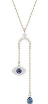 NIB Authentic Swarovski Evil Eye Necklace Dangle Earrings Half Moon Fine Jewelry - $37.19+