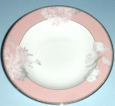 Lenox Marchesa Spring Lark Rim Soup Pasta Bowl Pink Band &amp; Florals 9&quot; New - £24.61 GBP