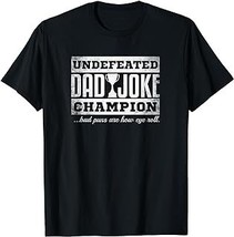 Dad Joke Champion t-shirt funny father&#39;s day gift, bad puns - £12.57 GBP+