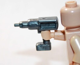 Silver Power Drill Tool For Bricks Minifigures - $1.46 CAD
