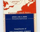 Maps Montreal Eastern Canada United States 1950&#39;s Drummond Street Parkin... - $17.82