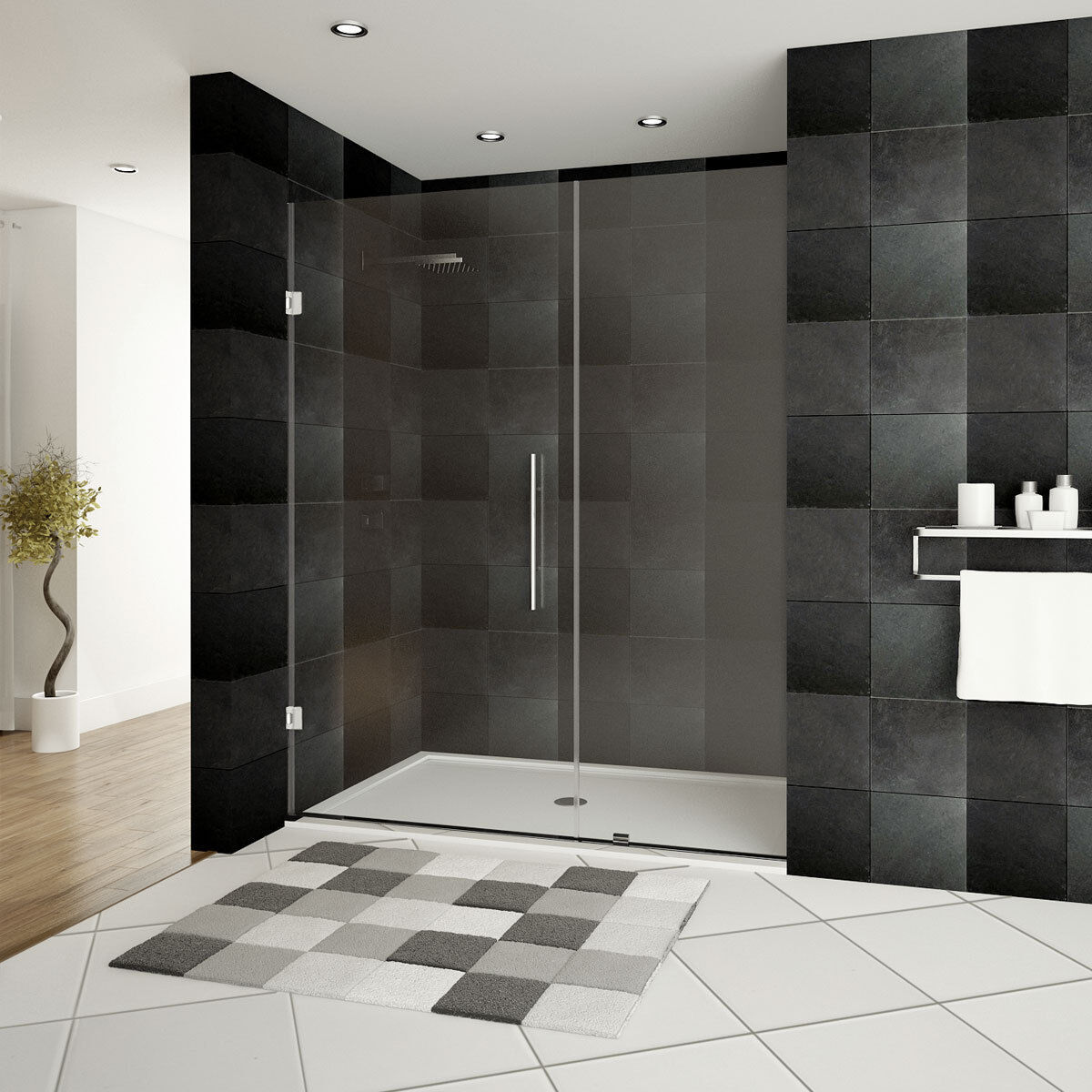 28-29&quot;Wx72&quot;H Pivot Frameless Shower Door ULTRA-E Chrome by LessCare - $594.99