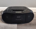 Sony CFD-S50 *READ* Radio Cassette Boombox Player w/ Audio In Line Teste... - $33.87