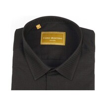Men 100% Cotton Sport Shirt CIERO MONTERO Turkey Dress/Casual #18047-015 Black image 6